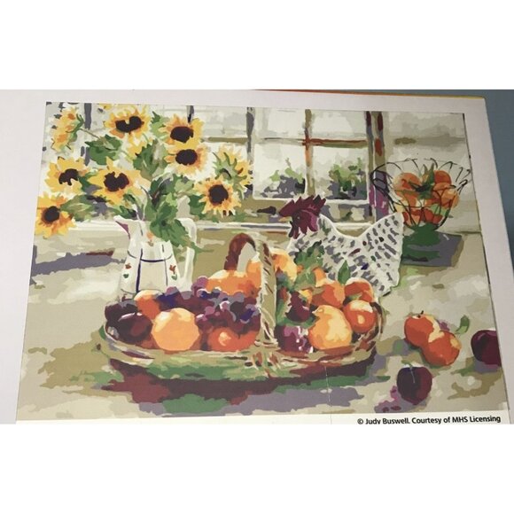 Ledgebay 16" X 20" Framed Paint By Numbers Kit - Country Sunshine with Easel - Picture 1 of 8